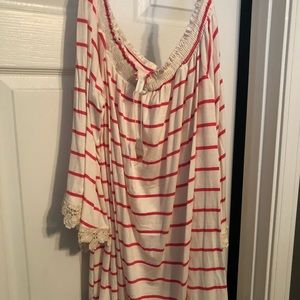 NWT Pink Blush Maternity Bell sleeve off shoulder